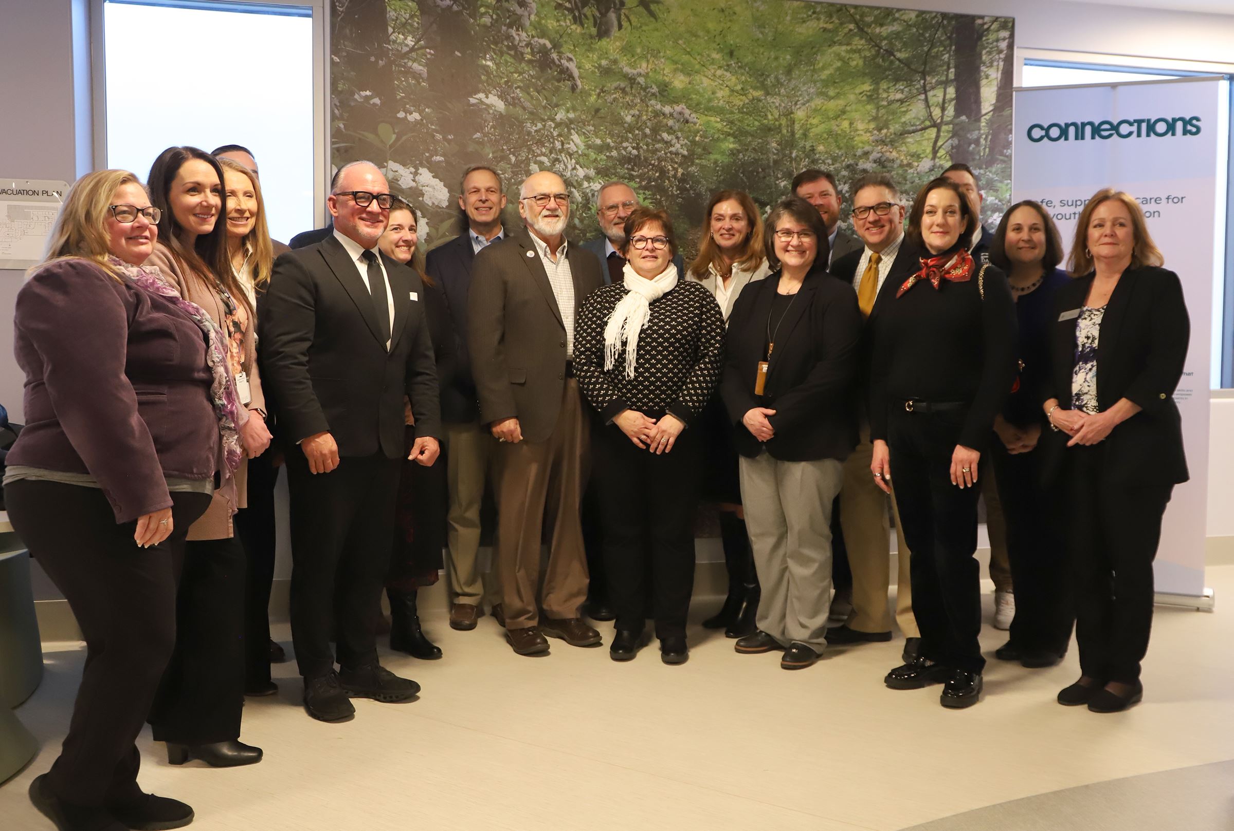 Photo of county officials and legislators at Connections