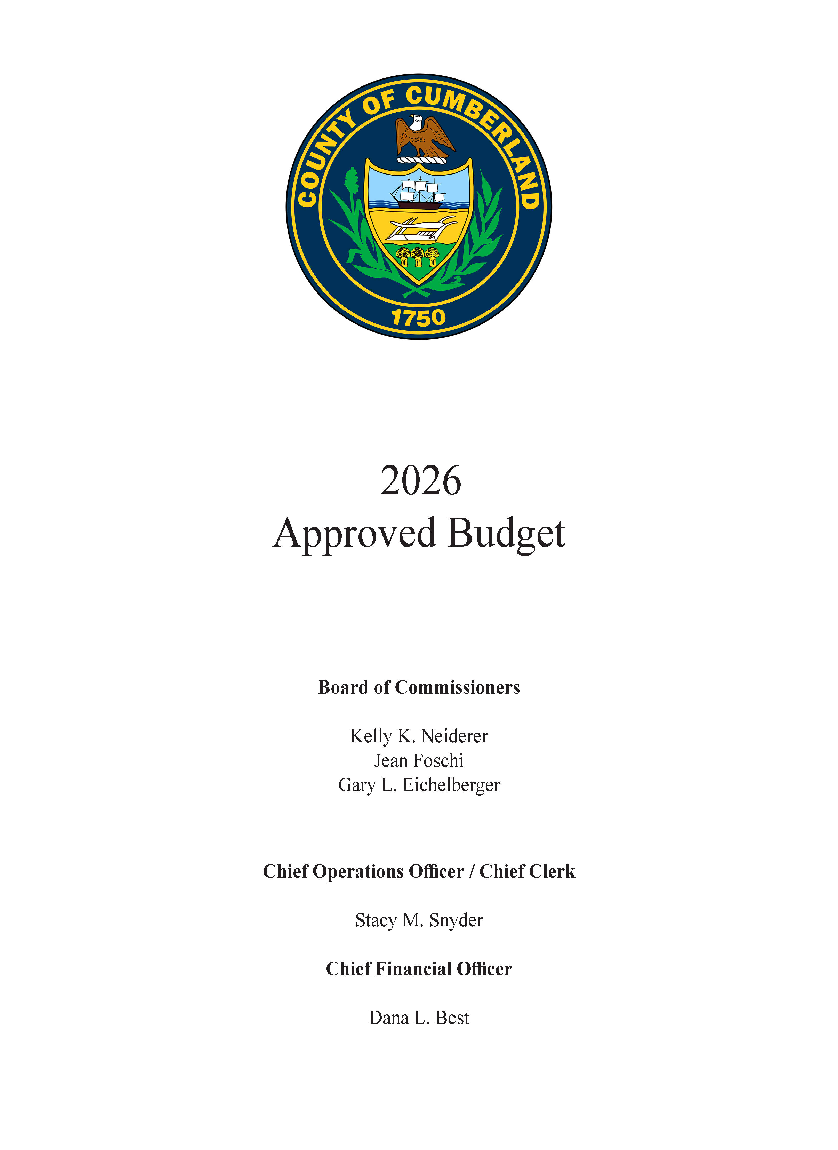 2026 Approved Budget Cover